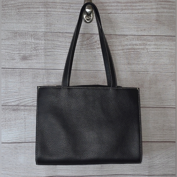 Dooney & Bourke Janine Pebbled Leather Tote With Front Pocket - Picture 2 of 16